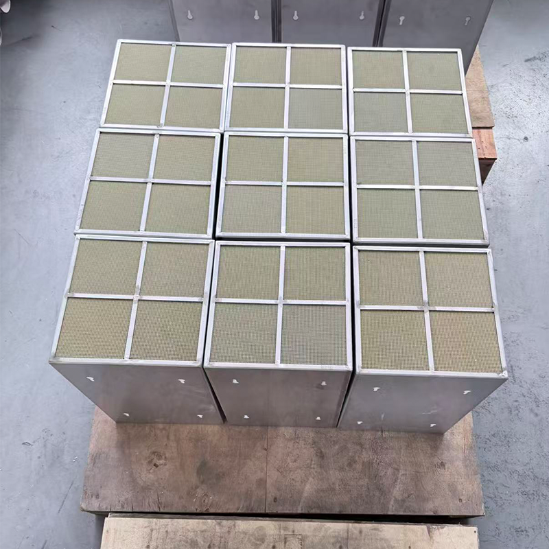 Pieza soldada de catalizador monolítico